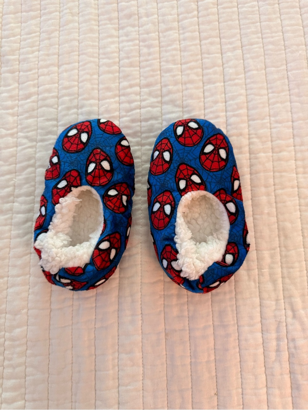 Marvel Blue and Red Spider-Man Plush Kids Slippers